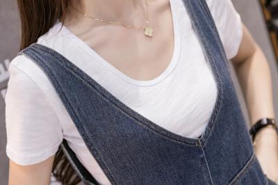 фото 2 Джинсовый сарафан с v-образным вырезом