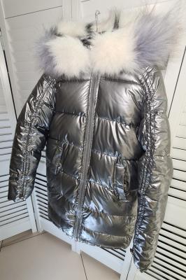 фото 10 Зимняя стёганая куртка с большим меховым воротником