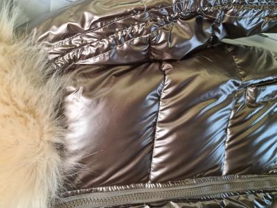 фото 5 Зимняя стёганая куртка с большим меховым воротником