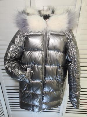 фото 9 Зимняя стёганая куртка с большим меховым воротником