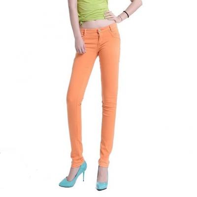 фото 7 Брюки-карандаш джинсовые цветные